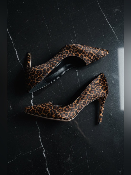 ANTONIO MELANI Shoes - Leopard Print Pointed-Toe High Heels